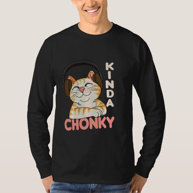 T-shirt Chonk Chat Mème Chat Maman Chat Papa Drôle Surpoid (Devant)
