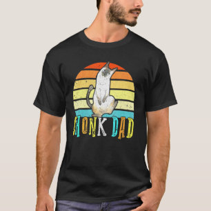 T-shirt Chonk Chat Papa Mème Retro Daddy Chats Mèmes