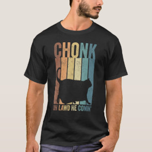 T-shirt Chonk Chat Scale Meme Retro Style Chats Vintages M