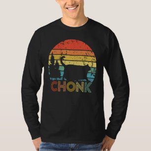 T-shirt Chonk Chat Scale Meme Retro Style Vintage Chats Me