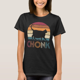 T-shirt Chonk Chat Scale Meme Retro Style Vintage Chats Me