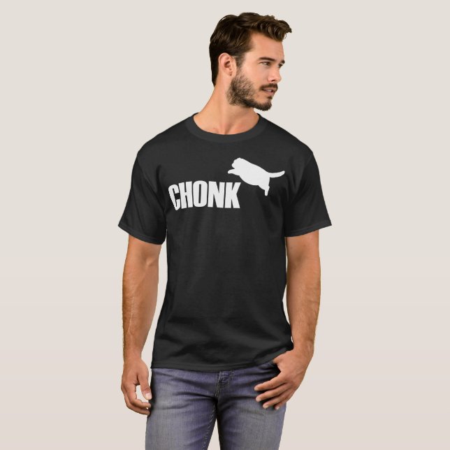 T-shirt chonk - chats drôles (Devant entier)