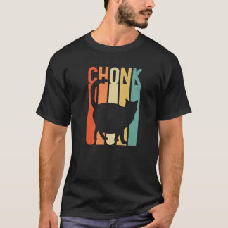 T-shirt Chonk Fat Chat Papa Hommes Lazy Retro Noël Oh Lawe