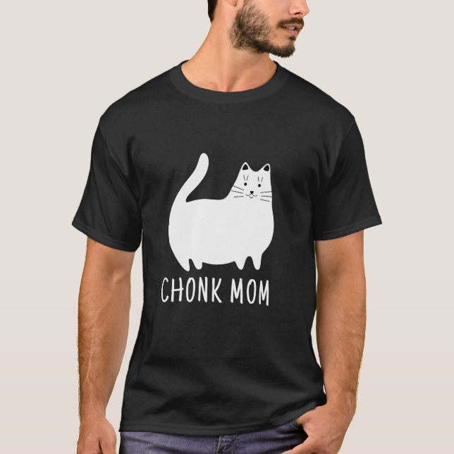 T-shirt Chonk Mom Funny Chat Scale Meme (Devant)