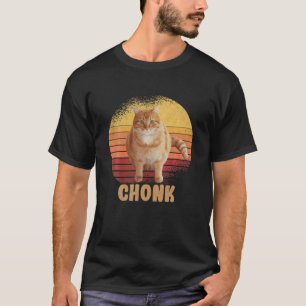 T-shirt Chonk Vintage Scale Chat Meme   Maman de chat   Pa