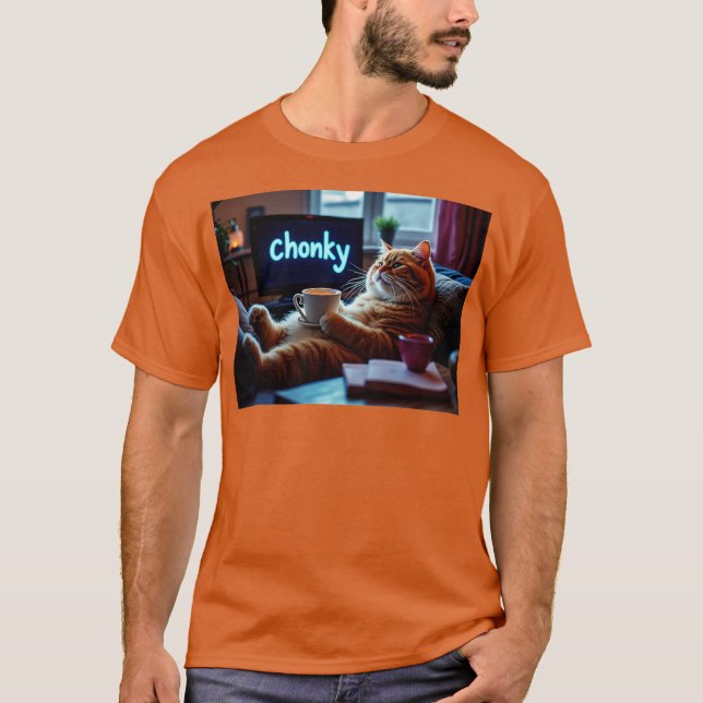T-shirt Chonky Cat (Devant)