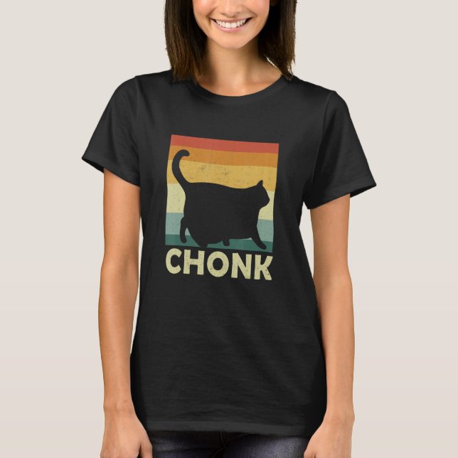 T-shirt Chonky Cat Meme Cat Owner Chonk Cat (Devant)