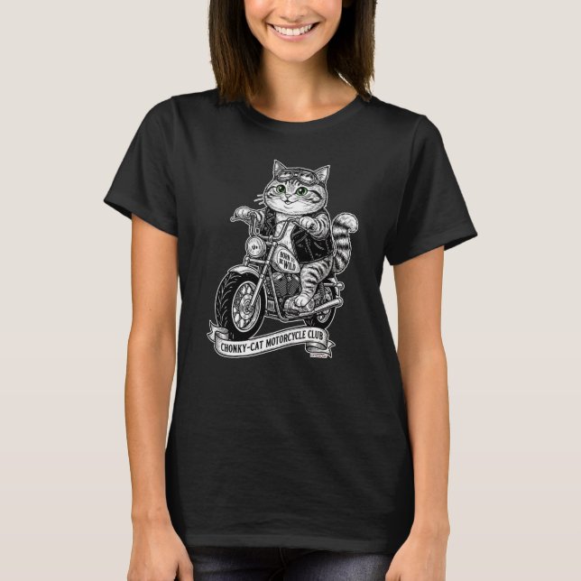 T-shirt Chonky-Kitten Motorcycle Club (Devant)