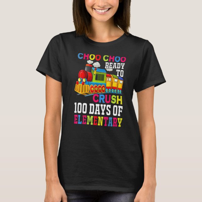 T-shirt Choo Choo Prêt À Écraser Le Train Élémentaire 100  (Devant)
