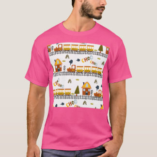 T-shirt Choo Choo Train Boy Motif pour petits enfants