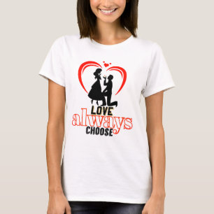 T-shirt Choose Love Always - Freefit Women’s Cotton Tee