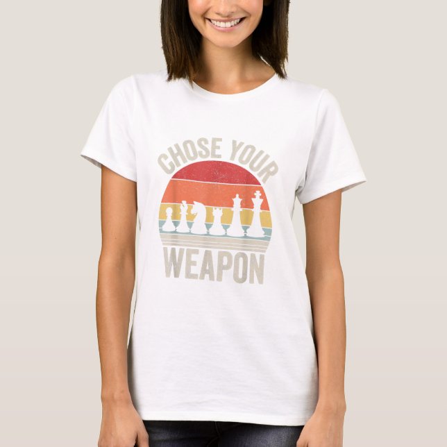T-shirt Choose Your Weapon (Devant)