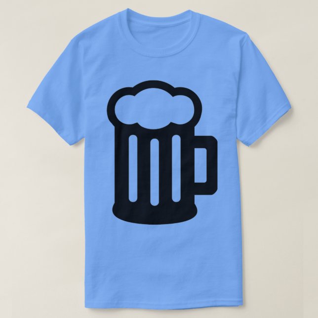 T-shirt Chope à bière noire (Design devant)