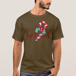 T-shirt Chope-le Sucre de canne de Noël