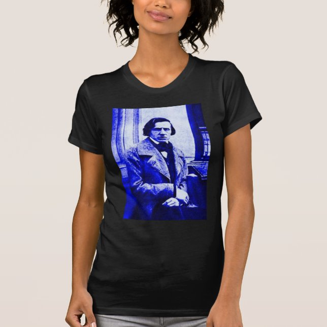 T-shirt Chopin bleu (Devant)