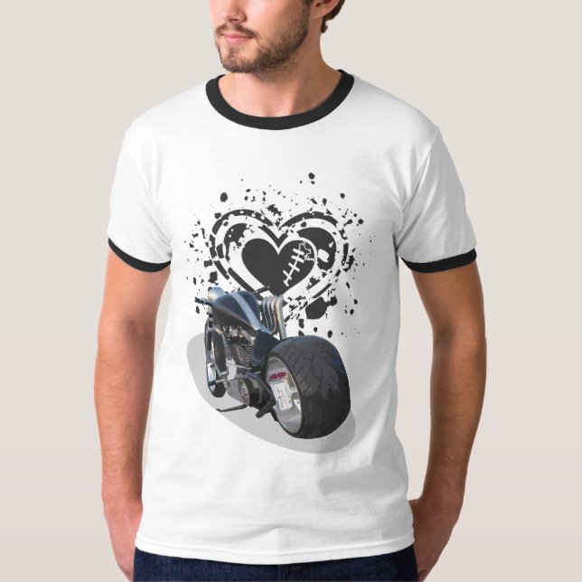 T-shirt chopper heart (Devant)