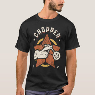 T-shirt Chopper Motorcycle Vintage Retro Classic