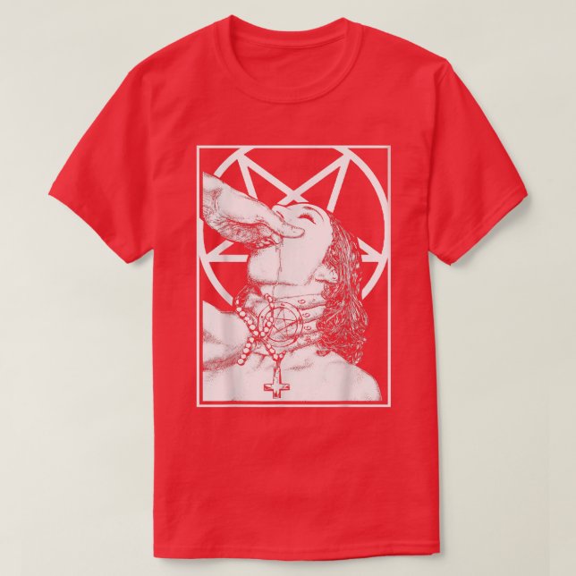 T-shirt Choquez-moi satan Unholy Nun Naughty Sey (Design devant)
