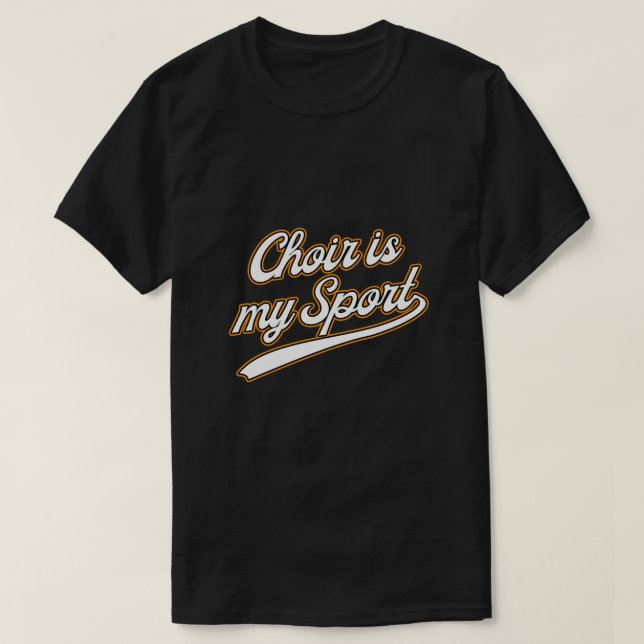 T-shirt Chorale Est Mon Sport Chanter Musicien Chanter Mus (Design devant)
