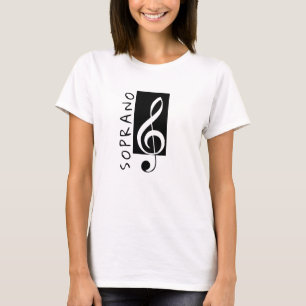 T-shirt Chorale Soprano Treble Clef