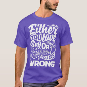 T-shirt Chorister Choir Chant Chorale Professeur Vous Aime