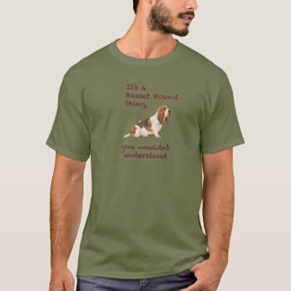 T-shirt Chose de chien de Basset Hound