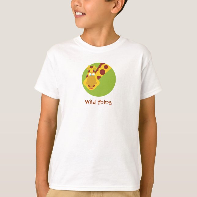 T-shirt Chose sauvage - chemise - girafe (Devant)