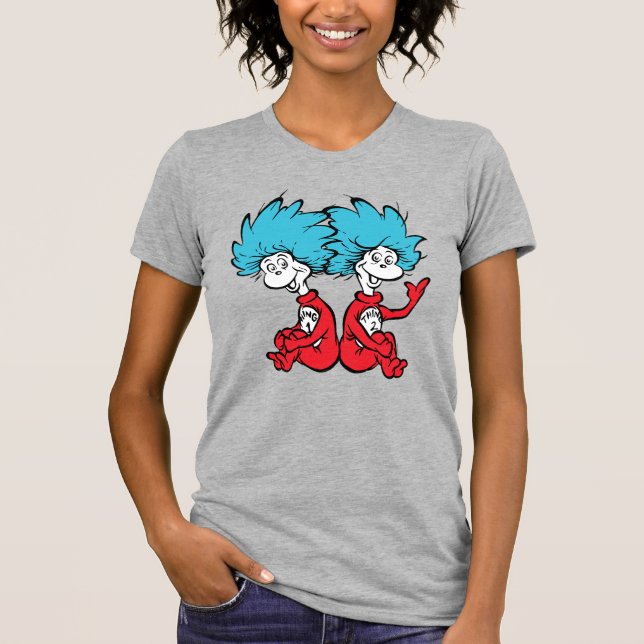 T-shirt Chose Un et Chose Deux du Chat au Chapeau (Devant)