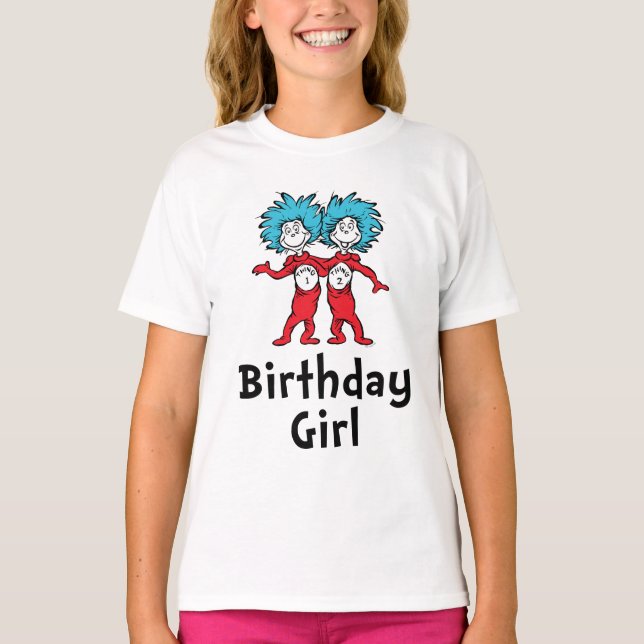 T-shirt Chose Une Chose Deux Jumeaux Anniversaire | Fille  (Devant)