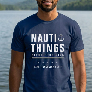 T-shirt Choses coquines avant la fête d'enterrement de vie