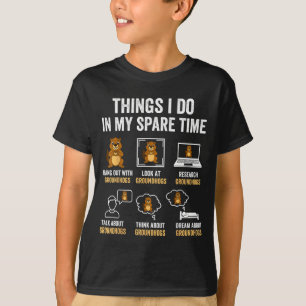 T-shirt Choses Drôles Que Je Fais Dans Mon Temps Libre Hum