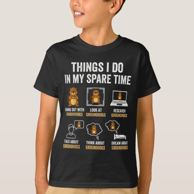 T-shirt Choses Drôles Que Je Fais Dans Mon Temps Libre Hum (Devant)