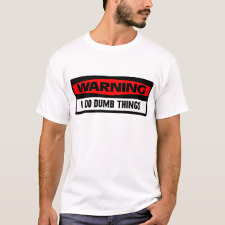 T-shirt choses muettes d'avertissement