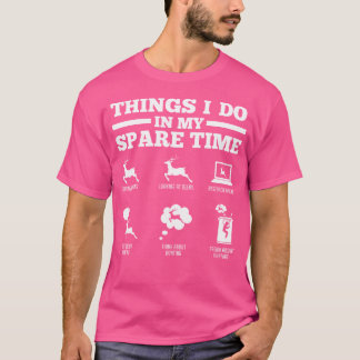T-shirt Choses que je fais dans mon temps libre Cerfs