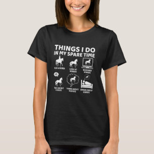 T-shirt Choses que je fais pendant mon temps libre Amateur