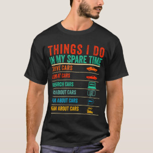 T-shirt Choses que je fais pendant mon temps libre Amateur