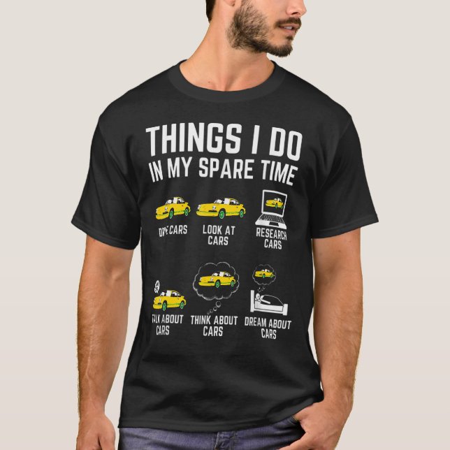 T-shirt Choses que je fais pendant mon temps libre C pour  (Devant)