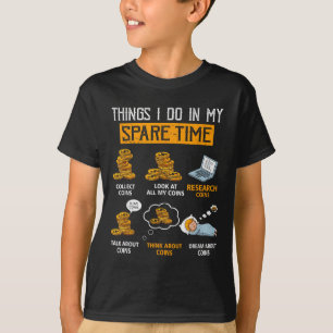 T-shirt Choses que je fais pendant mon temps libre Coin Nu