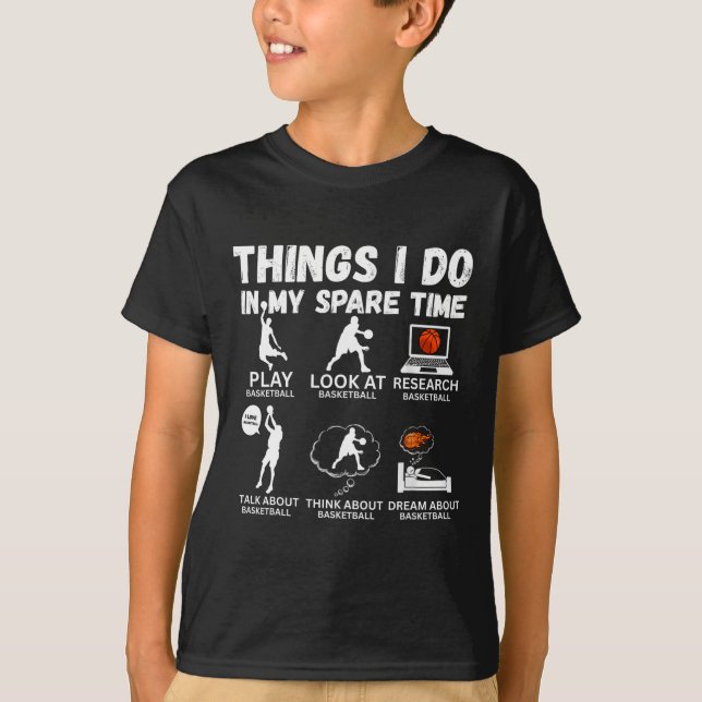 T-shirt Choses que je fais pendant mon temps libre Drôle d (Devant)