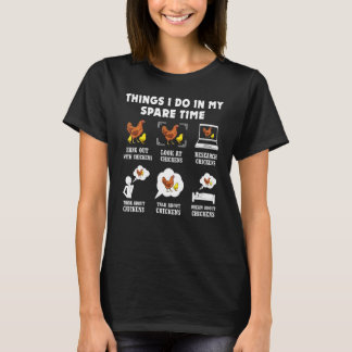 T-shirt Choses que je fais pendant mon temps libre éleveur