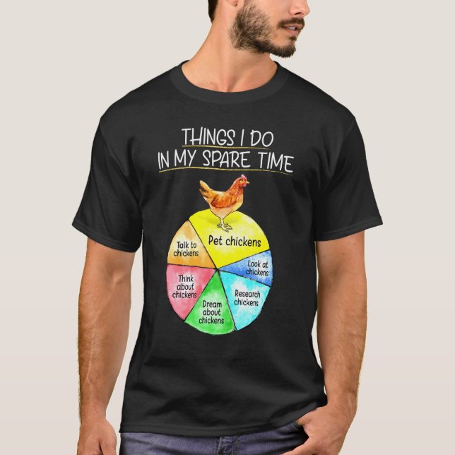 T-shirt Choses que je fais pendant mon temps libre éleveus (Devant)