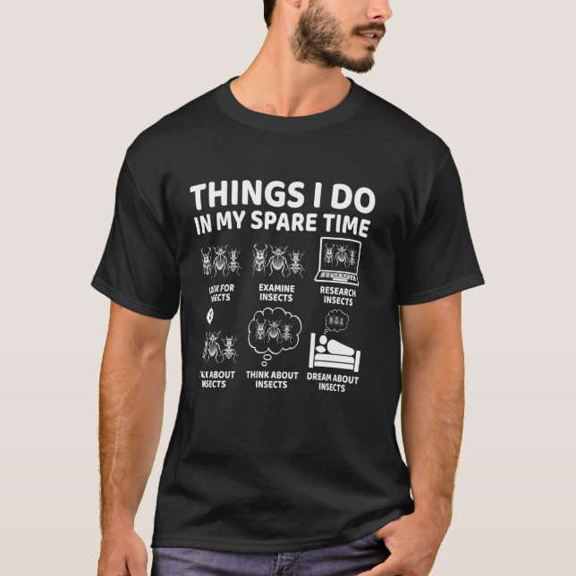 T-shirt Choses que je fais pendant mon temps libre Funny B (Devant)