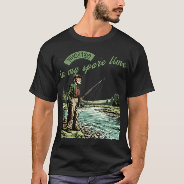 T-shirt Choses que je fais pendant mon temps libre Humour  (Devant)