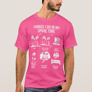 T-shirt Choses que je fais pendant mon temps libre Jardina