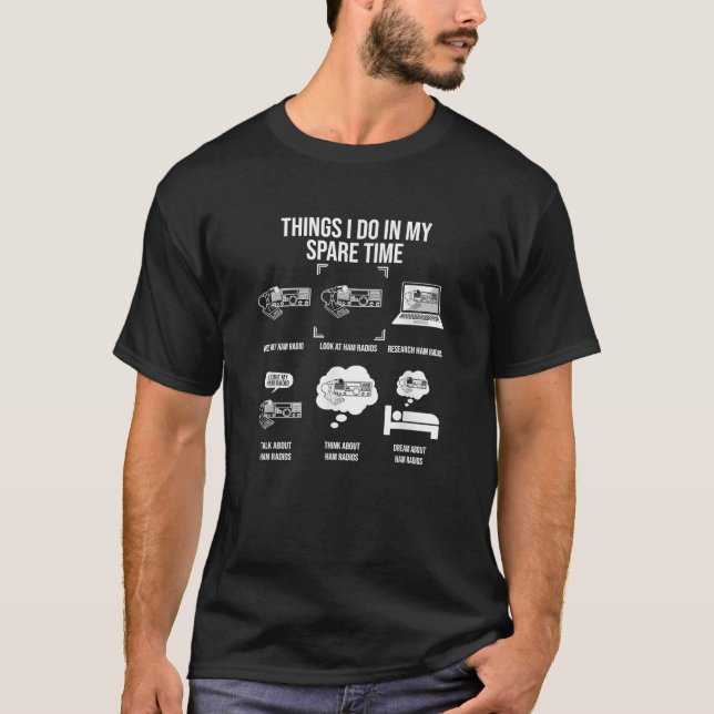 T-shirt Choses que je fais pendant mon temps libre Opérate (Devant)