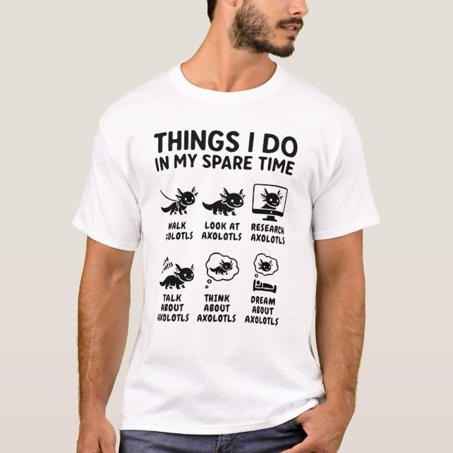 T-shirt Choses que je fais pendant mon temps libre Passion (Devant)