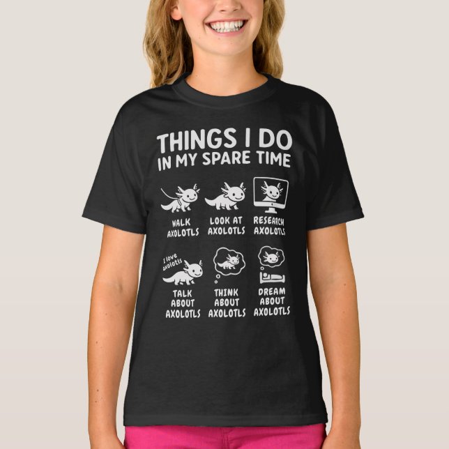 T-shirt Choses que je fais pendant mon temps libre Passion (Devant)