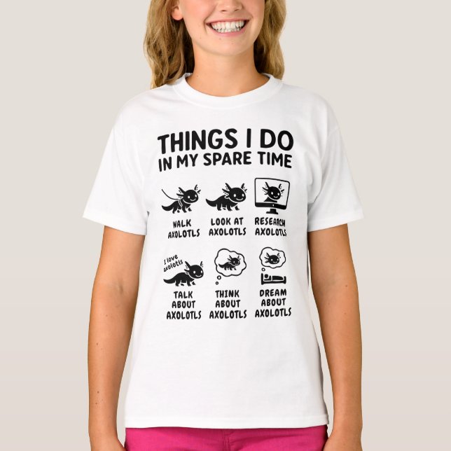 T-shirt Choses que je fais pendant mon temps libre Passion (Devant)