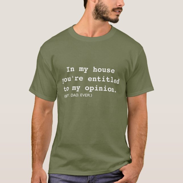 T-shirt Choses sarcastiques que Papa dit (Devant)