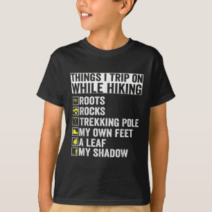 T-shirt Choses sur lesquelles je trébuche en randonnant Ra